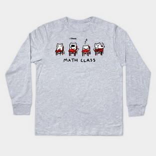 Math Cats Kids Long Sleeve T-Shirt